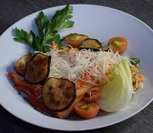 Паста Арабиата с овощами