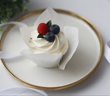 Капкейк ванильный с карамелью