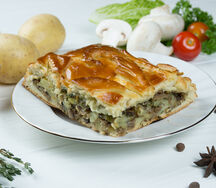 Пирог с картофелем и грибами