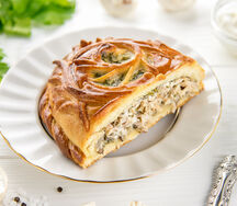 Пирог с кроликом и грибами