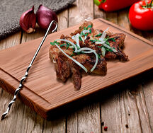 Куриные крылышки на углях