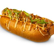 Хот-дог с куриной колбаской