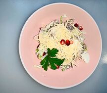 Салат с говяжьим языком