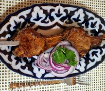 Шашлык из бараньей корейки