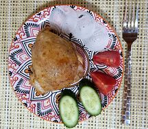 Бедро куриное запеченное