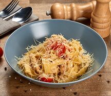 Паста с индейкой и грибами