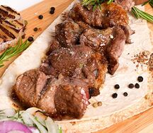 Шашлык из бараньей мякоти