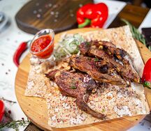 Шашлык из бараньей корейки