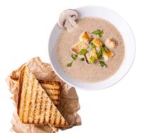 Суп-пюре из шампиньонов