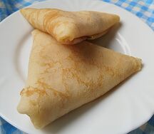 Блинчики с ветчиной и сыром