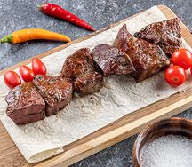 Шашлык из говяжьей печени