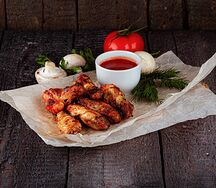 Куриные крылышки с дымком