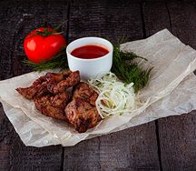 Шашлык из cвинoй шеи