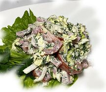 Салат С ветчиной