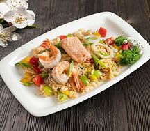 Рис с морепродуктами