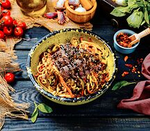 Лапша с креветкой