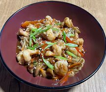 Wok с креветкой