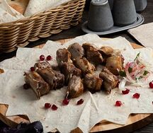 Шашлык из бараньих семечек