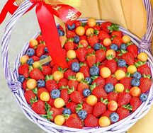 Корзина с ягодами Клубничное желание