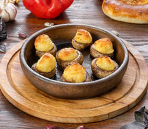 Шапочки шампиньонов с сыром