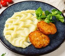 Котлета куриная с пюре