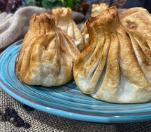 Хинкали жареные с грибами 1шт