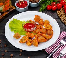 Жареные пельмени