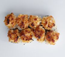 Запеченный ролл с креветкой 
