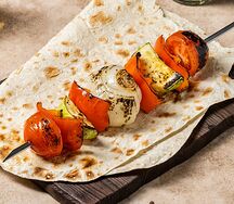 Овощной шашлык на мангале