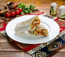 Шаурма из свинины на углях