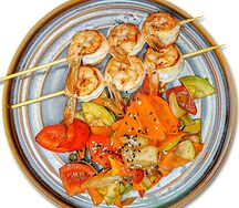 Шашлычок с креветкой