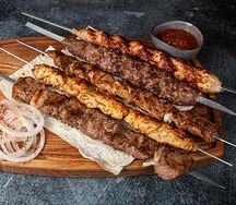 Ассорти из пяти шашлыков