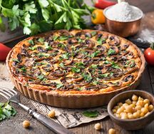 С грибочками, помидорами и нутом (большой) 