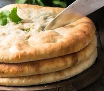 Осетинский пирог с сыром и зеленью