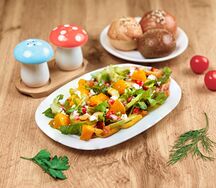 Руккола с апельсинами