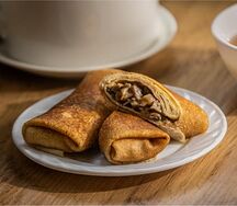 Блинчики с грибами