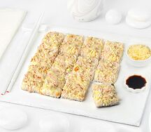 Суши-пицца с крабом