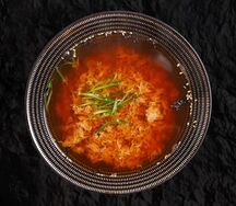 Суп Томага с куриным яйцом