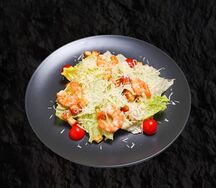Салат Цезарь с креветками