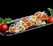 Шашлычки из креветок