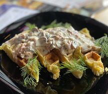 Вафли картофельные а-ля Карбонара