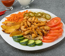 Шаверма на тарелке