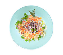 Салат Квашенная капуста с красным луком