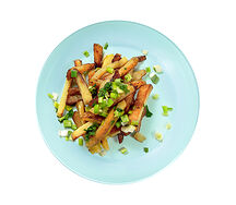 Картофель жареный с укропом