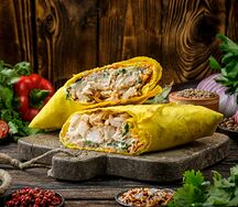 Шаурма с курицей в сырном лаваше стандарт