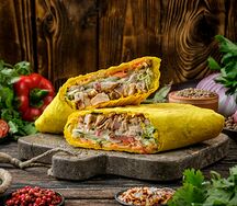 Шаурма со свининой в сырном лаваше стандарт