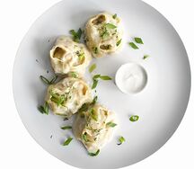 Манты татарские с говядиной и картошкой