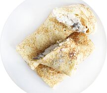 Блинчики с курицей и грибами