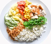 Поке с грудкой цыплёнка