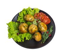 Грибы на мангале